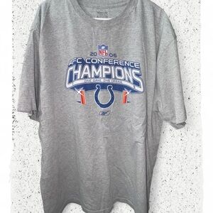 NFL Indianapolis Colts AFC Conference Champions Gray T-Shirt